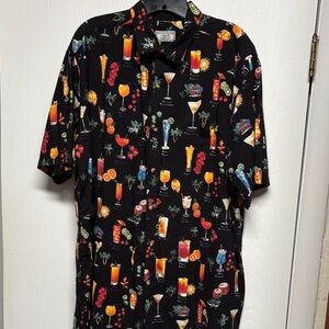 Weekenders Black Cocktail Print Men's Shirt